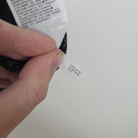 Athleta Grey Black Fitness Workout Padded Ultimate Textured Sports Bra Size XS - Picture 8 of 9